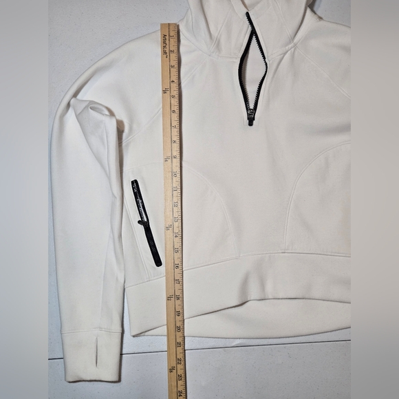 DSG Women's White Hoodie with Black Accents - Picture 2 of 7